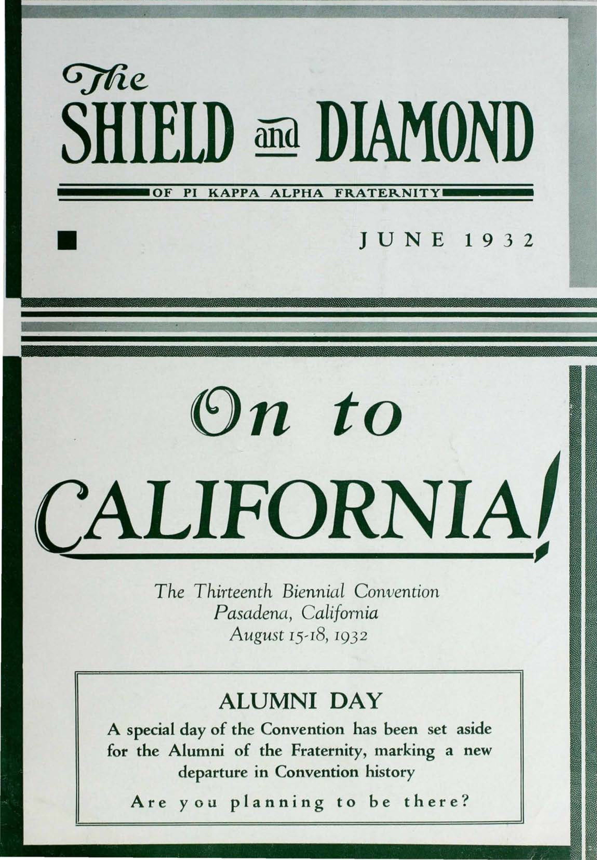 The Shield And Diamond, Vol. 41, No. 4, Front Cover
